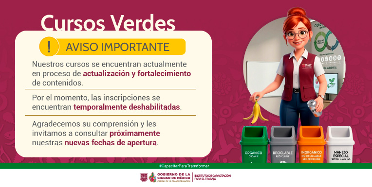 Aviso cursos verdes 2026